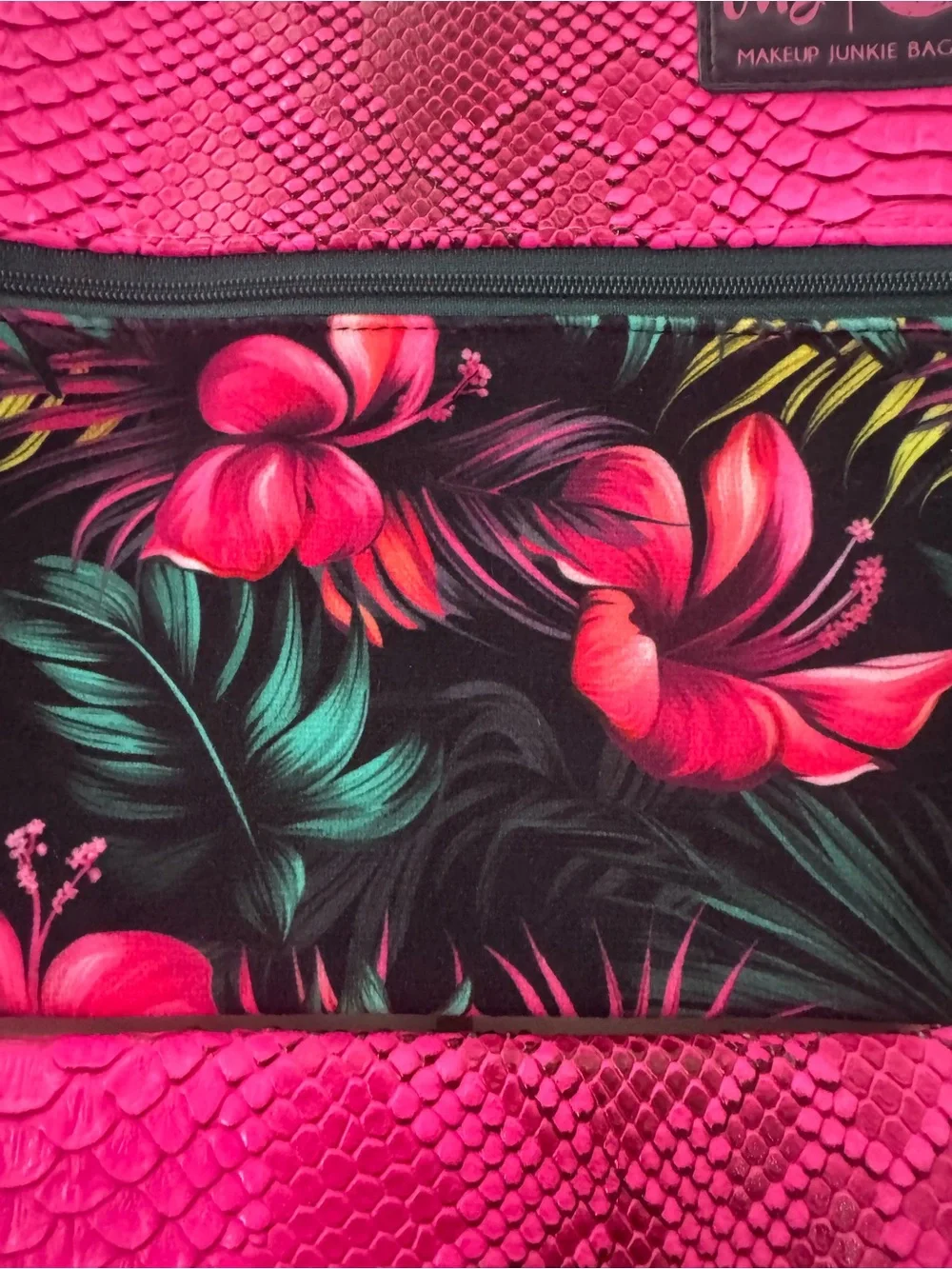 Makeup Junkie Two Faced Electric Pink Copperazzi and Tropics Hibiscus Print Set